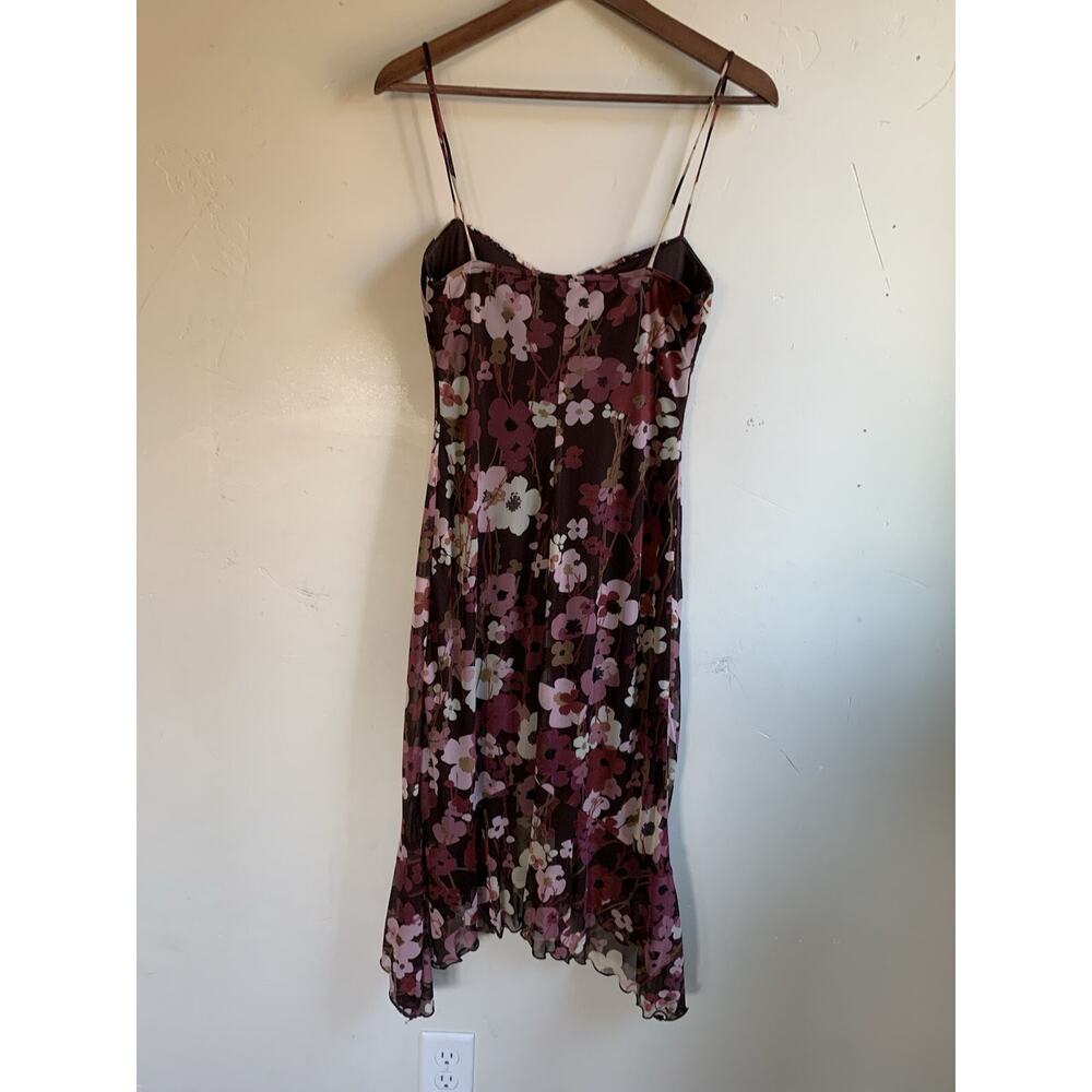 Vintage City Triangles Asymmetrical Hem Dress womens M Y2K Midi Fairy whimsiGoth - Picture 8 of 13
